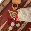 Backgammon Noyer Rouge 48x30cm avec Racks