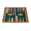 Backgammon Noyer Vert 48x30cm avec Racks