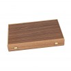 Backgammon Noyer Vert 48x30cm avec Racks