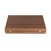Backgammon Acajou 48x30cm Noir avec Racks