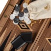 Backgammon Acajou 48x30cm Noir avec Racks