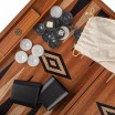 Backgammon Mahogany Inaid 48x30cm avec Racks