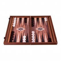 Backgammon Réplique noyer 48x30cm Avec Racks