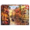 Puzzle 1500 pces coucher de soleil venise