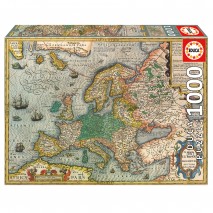 Puzzle 1000 pces carte d'europe