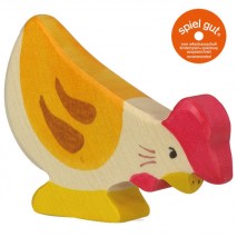 Poule picorant