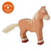 Cheval debout marron clair