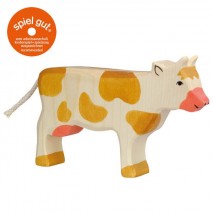 Vache debout marron