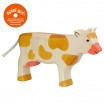 Vache debout marron