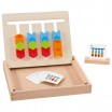 Tableau assortir les couleurs dans un coffret en bois