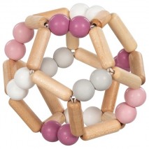 Hochet flexible balle Rose