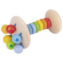 Hochet flexible arc-en-ciel