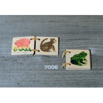 Livre en bois petits animaux mini