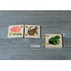 Livre en bois petits animaux mini