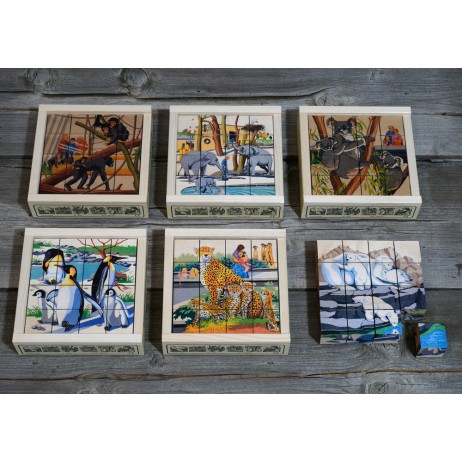 Puzzle Cubes x 16, Zoo