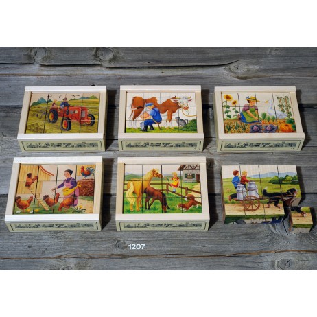 Puzzle Cubes x 12 , La Ferme