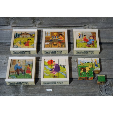 Puzzle Cubes x 9 , Oursons