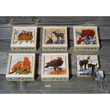 Puzzle Cubes x 9 , Alpes