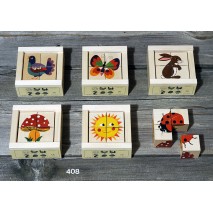 Puzzle Cubes 4X4 nature mini