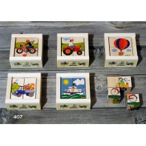 Puzzle Cubes 4X4 véhicules mini