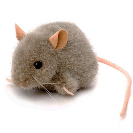 Peluche Souris Grise 10 cm