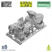 Champignons sauvages XL Set imprimé en 3D