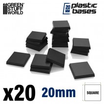 Socles carrés 20mm en Plastique