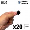 Socles carrés 20mm en Plastique
