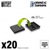 Socles carrés 20mm en Plastique