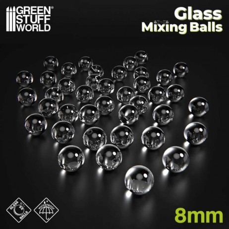 Boules de Melange de Cristal 8mm