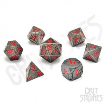 Fractured Fate Metal RPG Dice Set