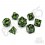 Raving Poison Metal RPG Dice Set