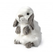 Peluche Lapin Gris Oreilles Tombantes 16.5 cm