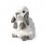 Peluche Lapin Gris Oreilles Tombantes 16.5 cm