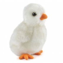 Peluche Poussin Blanc 14 cm