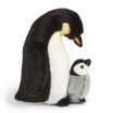Peluche Pingouin avec Poussin 26 cm