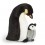 Peluche Pingouin avec Poussin 26 cm
