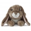 Peluche Lapin à oreilles marron foncé 25 cm