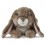 Peluche Lapin à oreilles marron foncé 25 cm