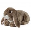 Peluche Lapin à oreilles marron foncé 25 cm