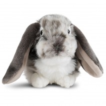 Peluche Lapins Bélier gris 25 cm