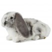 Peluche Lapins Bélier gris 25 cm