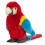Peluche Ara rouge 27 cm