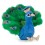 Peluche Paon 25 cm
