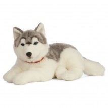 Peluche Chien Husky Géant 59 cm