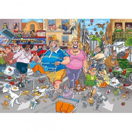 Puzzle 1000 p Frénésie d'Achat Wasgij