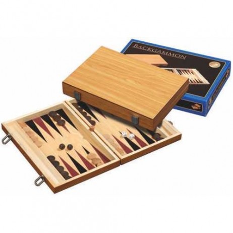 Coffret Backgammon bois clair 35x23cm Coffret Backgammon bois clair 35x23cm