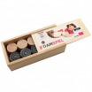Pions de Dames 30mm avec Coffret Bois