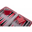 Backgammon 9'' Red Zipper gris/noir/blanc