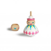 Toupie Clown blanc